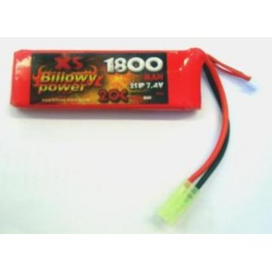 BATTERIA LIPO 7.4V 1800mAh PACK BILLOWY